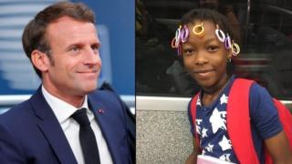 Des personnalités ont demandé au président Emmanuel Macron (à gauche) d'empêcher l'expulsion de Samira.