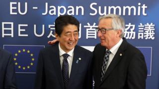 jepang, eropa, shinzo abe, juncker