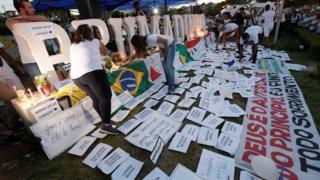 Homenagem às vítimas da tragédia de Brumadinho