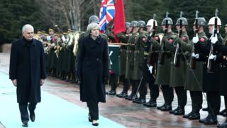 Başbakan Binali Yıldırım ve İngiltrere Başbakanı Theresa May