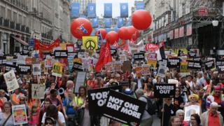 Thousands March On Parliament In Anti-government Protest - BBC News