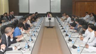 ကုလသမဂ္ဂ လုံခြုံရေး ကောင်စီ အဖွဲ့ဝင် သံမတန်တွေ ဒေါ်အောင်ဆန်းစုကြည်နဲ့ တွေ့ဆုံခဲ့
