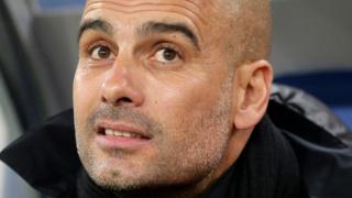This is a Friday, Jan. 22, 2016 file photo of Bayern head coach Pep Guardiola as he arrives for the German Bundesliga soccer match between Hamburger SV and FC Bayern Munich in Hamburg, Germany. Manchester City say Pep Guardiola will join the club as its manager on a three-year contract starting next season. Guardiola will replace Manuel Pellegrini, who announced at a news conference on Monday Feb. 1, 2016, that he would be leaving at the end of the season.