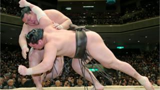 New Year Grand Sumo Tournament winner Kisenosato Yutaka