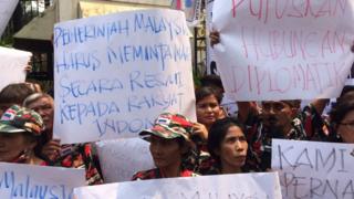 demo di kedubes malaysia