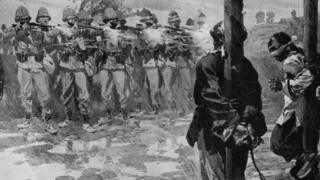 Расстрел участников "Боксерского восстания" в Китае (1900 год)