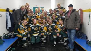 The Humboldt Broncos junior hockey crew