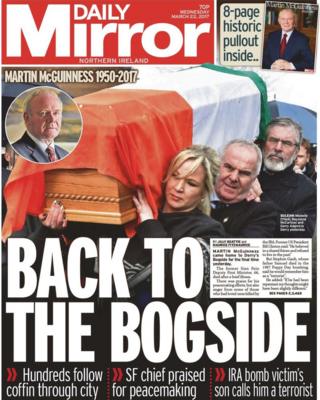 Daily Mirror Wednesday 22nd March