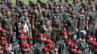 Membros do Exército, em foto de arquivo