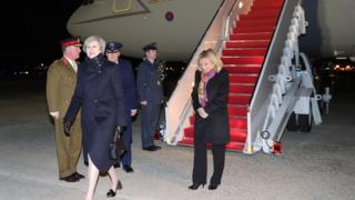 Theresa May in the US