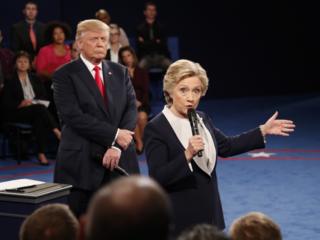 Clinton y Trump volvieron a verse las caras en San Luis.