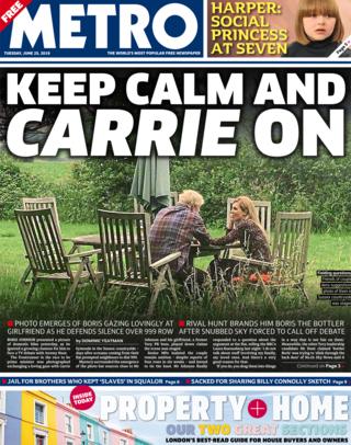 Metro front page 25/06/19