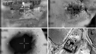 Imágenes del ataque al supuesto reactor nuclear en Siria.
