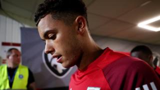 Wales forward Brennan Johnson