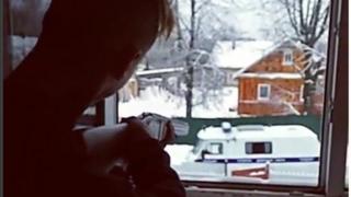 Screen grab from video of Pskov shooting