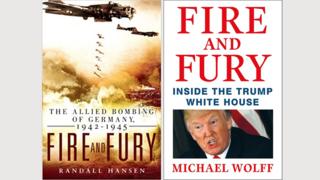 Tapas de los libros "Fuego y Furia".