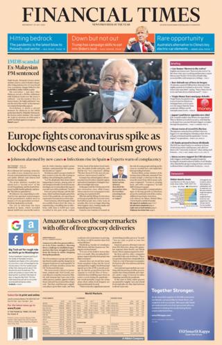 Financial Times front page