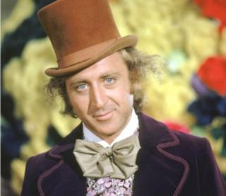 Gene Wilder interpretando al personaje de Willy Wonka.