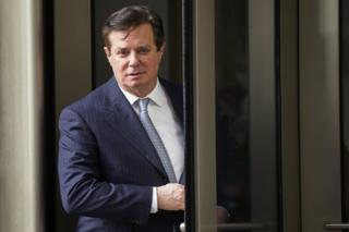 Used Trump campaign chairman Paul Manafort departs the federal court dwelling after a standing listening to in Washington, DC, USA, 14 February