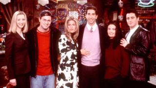 The cast of US sitcom Friends