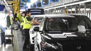Jaguar Land Rover Car assembly line