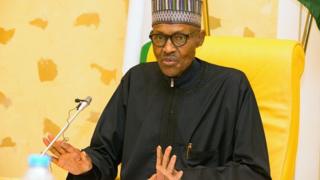le président Buhari s'adresse à son cabinet quelques jours après son retour de Londres pour soins médicaux le 10 mars 2017 (illustration)