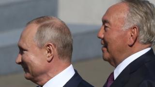 Путин и Назарбаев