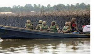 Sojojin Najeriya cikin kwalkwale a Nija-Delta.