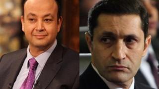 عمرو أديب وعلاء مبارك