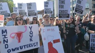Pro-choice rally in Belfast