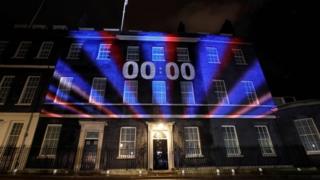 No 10 at exactly 23:00 GMT on Friday 31 January 2020