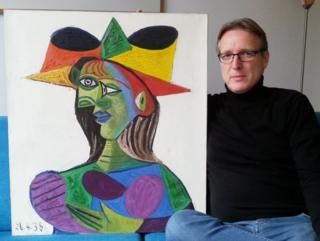 Hollandalı sanat dedektifi Arthur Brand ve Picasso'nun Amsterdam'da bulunan tablosu