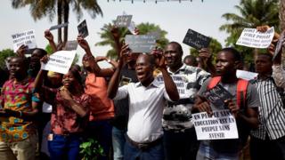 Manifestation d'enseignants maliens - mars 2019