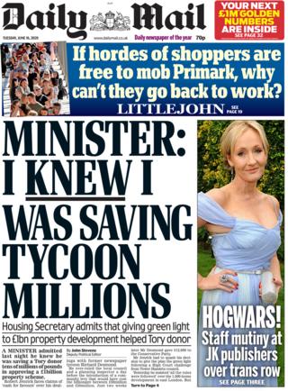 Daily Mail 16 June