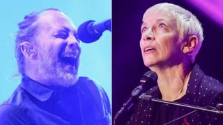Thom Yorke and Annie Lennox