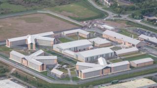Berwyn prison from the air