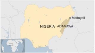 Ikarata ya Nigeria yerekana igisagara ca Madagali