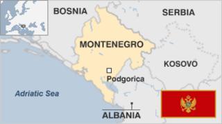 Map of Montenegro