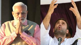 राहुल गांधी, नरेंद्र मोदी