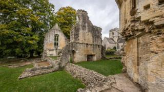 The ruins of Minster Lovell Hall in Oxfordshire