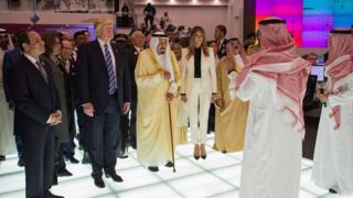 دونالد ترامپ و ملک سلمان