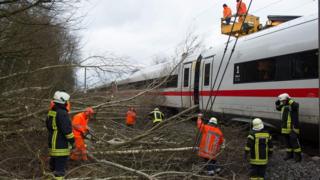 Repairs to Hanover-Göttingen railway in Germany, 18 Jan 18