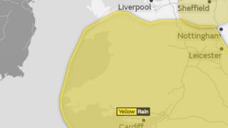 Yellow weather warning for Wales