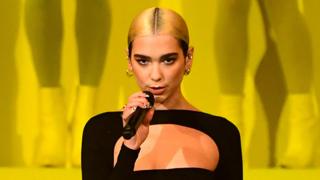Dua Lipa performed at the MTV Europe Music Awards in Seville on Sunday