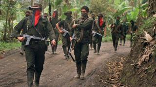 Guerrilleros del ELN en Arauca (foto de archivo).