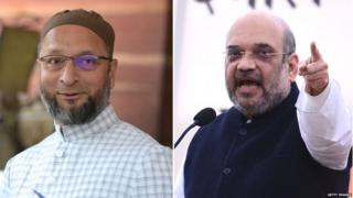 ओवैसी-अमित शाह