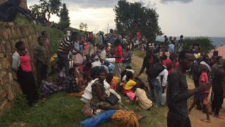 Wakimbizi wa Kongo wakiwa kambini nchini Rwanda