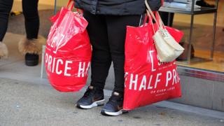 Boxing Day shopper