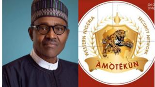 Aarẹ Buhari ati ami idanimọ Amotekun