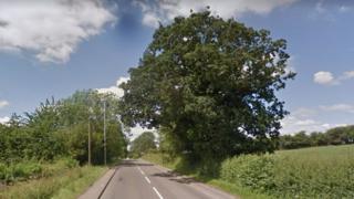 The B5017 near Needwood